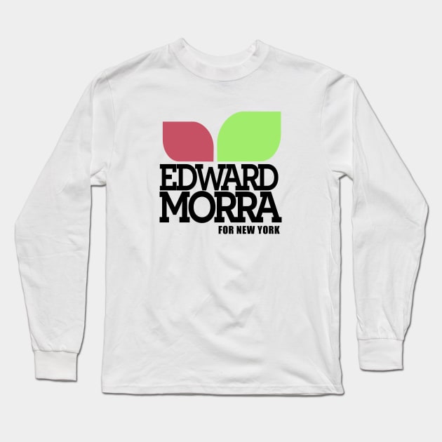 Edward Morra for New-York - black text Long Sleeve T-Shirt by AO01